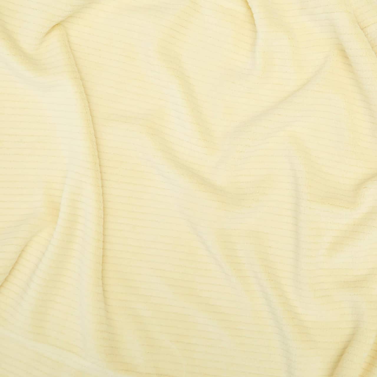 Springs Creative Plush Chenille Light Yellow Fleece Fabric